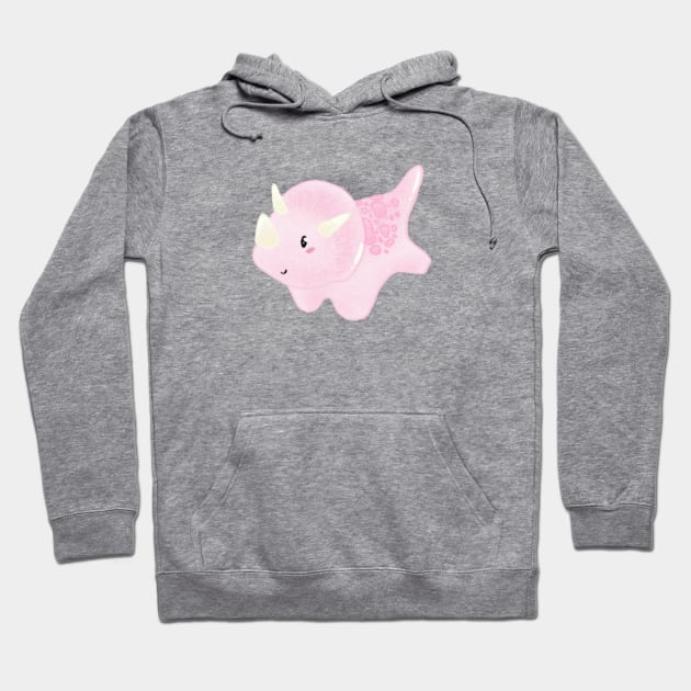 Pink dinosaur Hoodie by Mydrawingsz